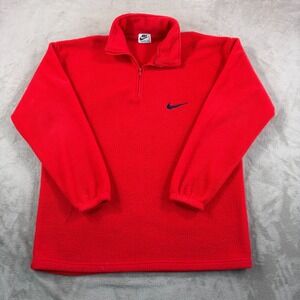 Vintage Nike 80s 90s‎ Fleece 1/4 Zip Pullover Men XL? See Measurements USA Made